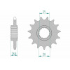 Kit chaîne AFAM 525 XHR3 - 16/42-110 - Couronne alu standard