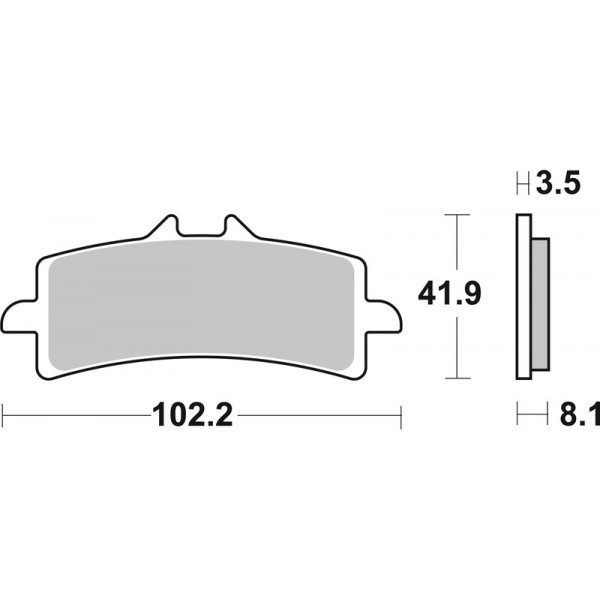 Plaquettes De Frein Avant Brembo 07Bb37 Sa Métal Fritté
