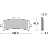 Plaquettes De Frein Avant Brembo 07Bb37 Sa Métal Fritté