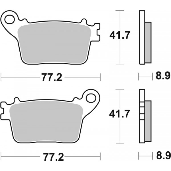 Plaquettes De Frein Brembo 07Ho59SP Métal Fritté