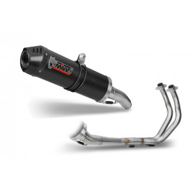 Ligne complète MIVV OVAL titane/casquette carbone Yamaha MT-07