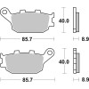Plaquettes de frein arrière Brembo 07HO36 SP