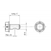Bouchon de vidange non-aimanté alu noir M8x1,25x20