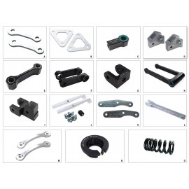 Kit de rehausse de selle MFW +30mm type E Yamaha MT-07