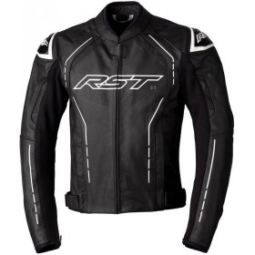 Veste RST S1 CE cuir - noir/noir/blanc taille XS