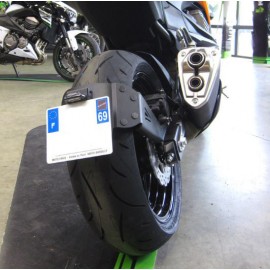 Support de plaque ACCESS DESIGN déporté "ras de roue" Kawasaki Z800