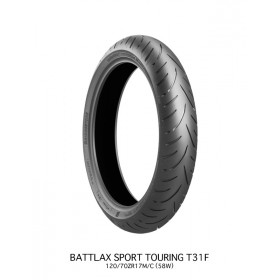 Pneu BRIDGESTONE BATTLAX T31 FRONT G VERSYS 120/70 ZR 17 M/C (58W) TL