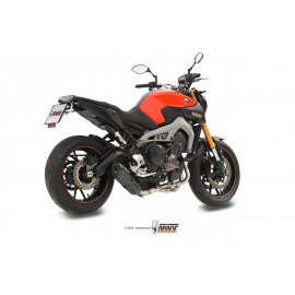 Ligne complète MIVV SUONO Yamaha MT-09 finition acier noir