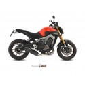 Ligne complète MIVV SUONO Yamaha MT-09 finition acier noir profil