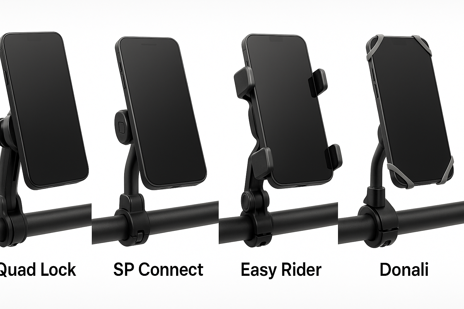 Supports Quad Lock, SP Connect, RAM Mount