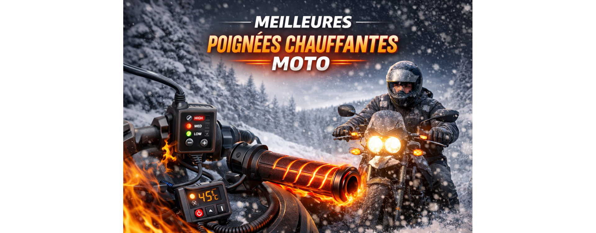 Les meilleures poignées chauffantes moto