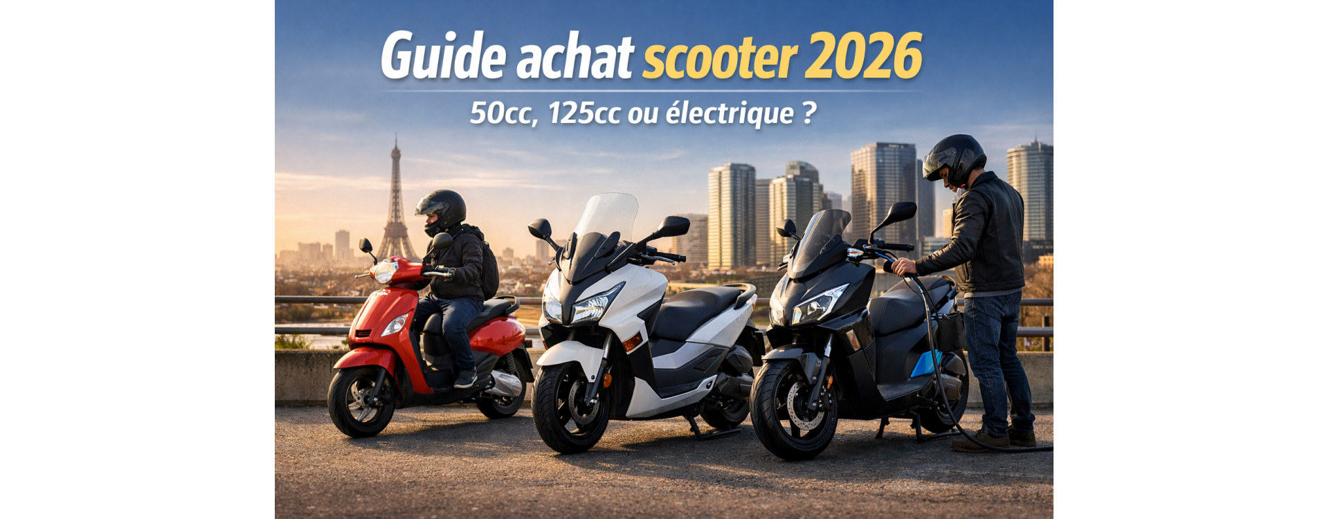 Guide achat scooter : 50cc, 125cc ou électrique, comment choisir ?
