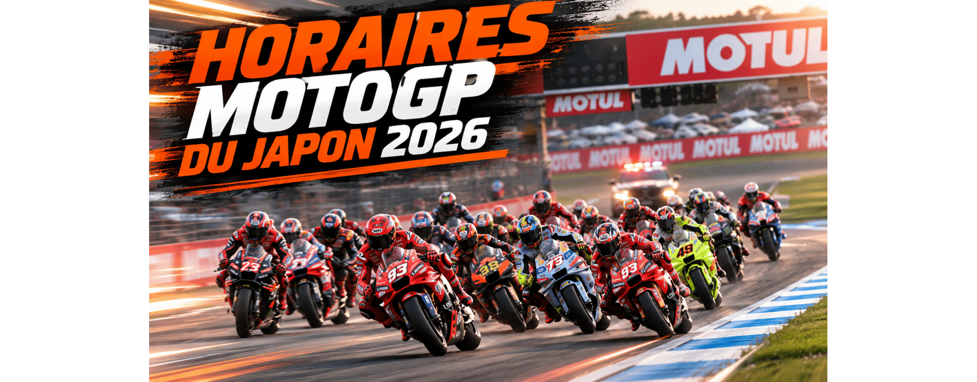 Horaires MotoGP Japon 2026 : programme complet Motegi